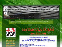 Tablet Screenshot of escuelamusicamedina.com